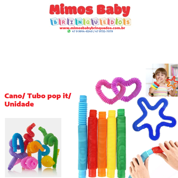 Pop Tube Fidget Toy Cano Anti-stress Brinquedo - Unidade