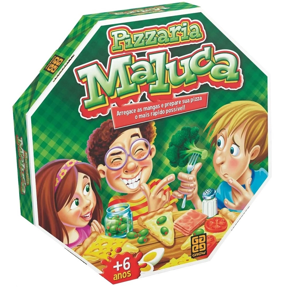 Jogos Para Criança De Tabuleiro Pizzaria Maluca Coleção Grow