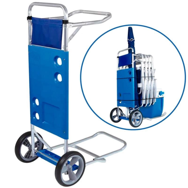 Carrinho De Praia Com Avanço Para Caixa E Mesa Para Cadeiras Mor - Image 7