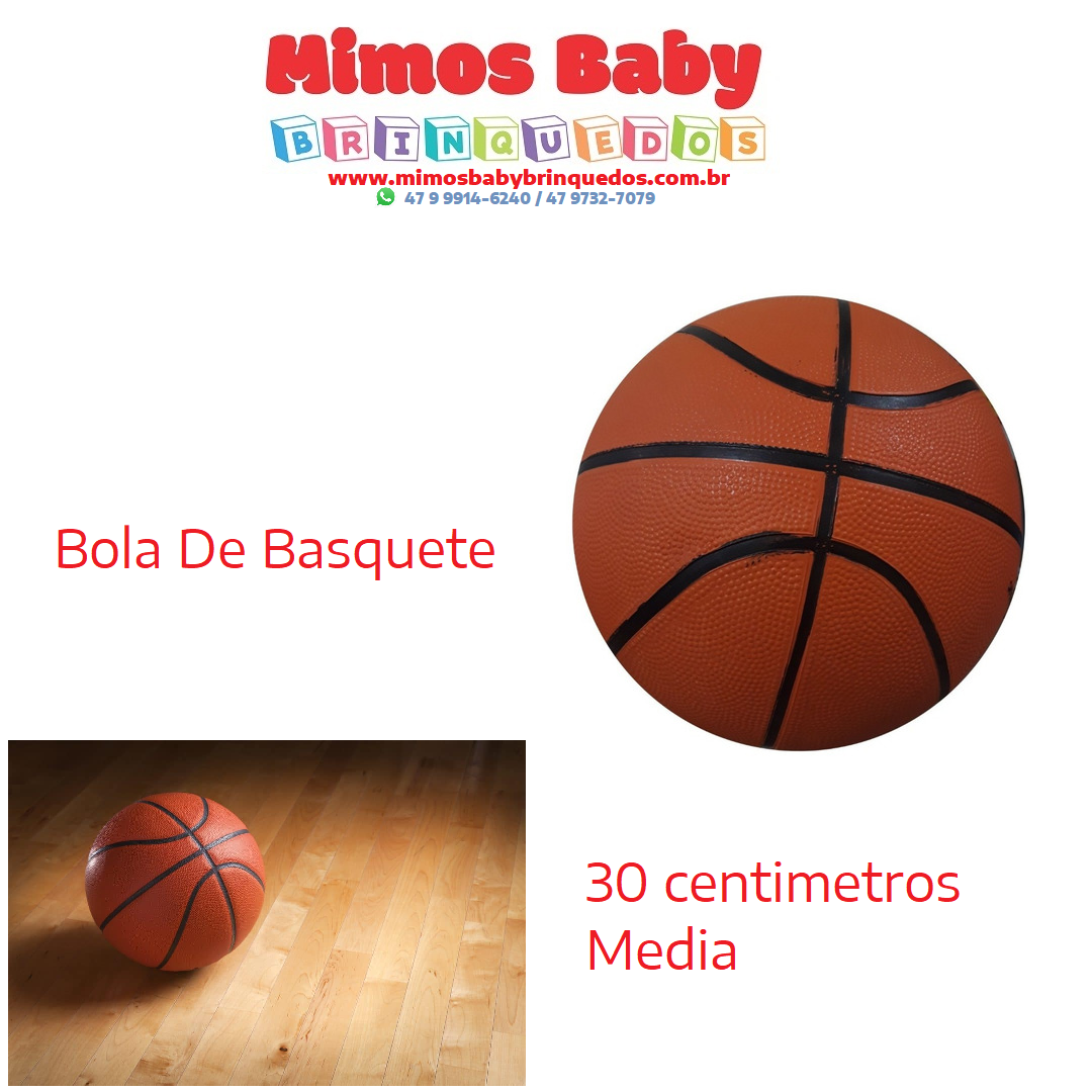 Bola de Basquete Classica 30cm 500grs Laranja para jogar em todo tido de  quadra e se divertir muito - Art Brink - Bola de Basquete - Magazine Luiza