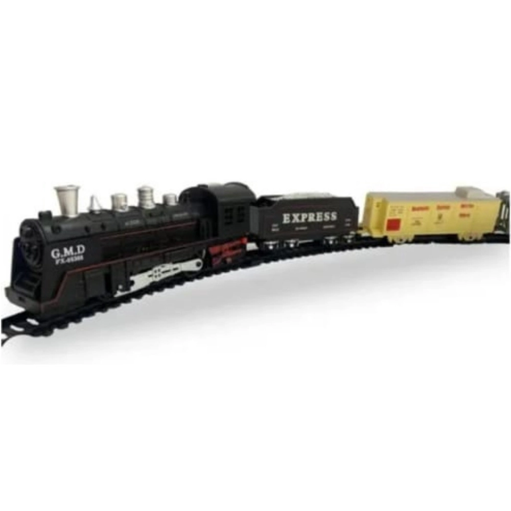 Trem Brinquedo Locomotiva Infantil 14 Peças Menino Inmetro Cor