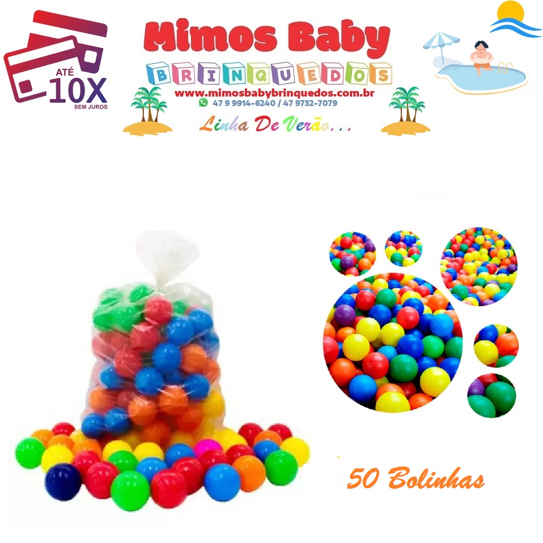 Bolinhas Coloridas saco com 100 unidades