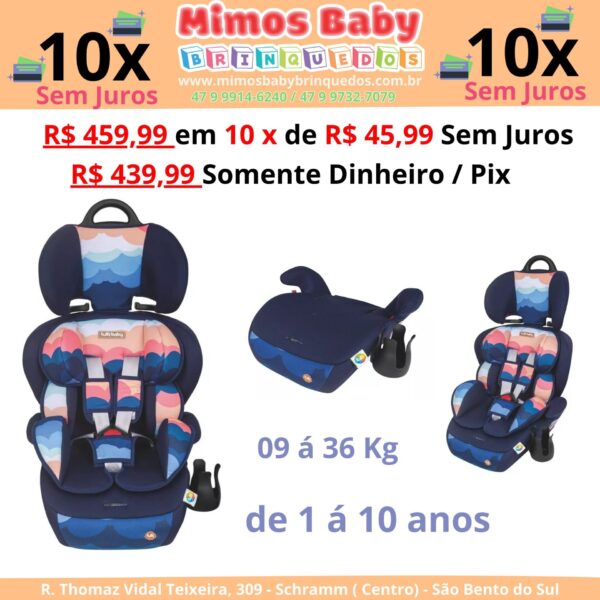 Cadeira Para Carro Infantil Sky Azul 9 A 36kg Tutti Baby