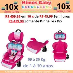 Cadeira Para Carro Infantil Sky Rosa 9 A 36kg Tutti Baby
