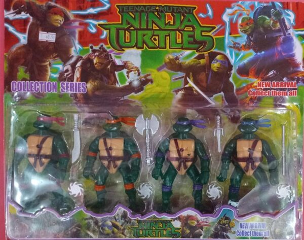 Kit com 4 Tartarugas Ninja - 12 centimetros - Image 4