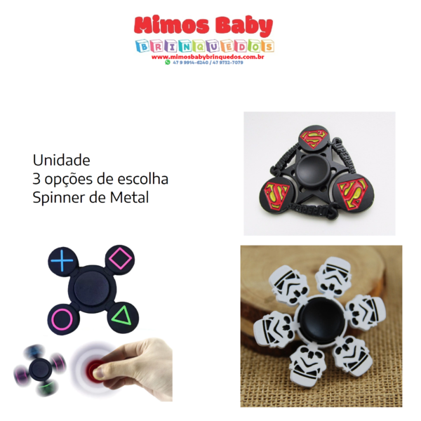 Fidget Hand Spinner Raro 3 opções de escolha - unidade