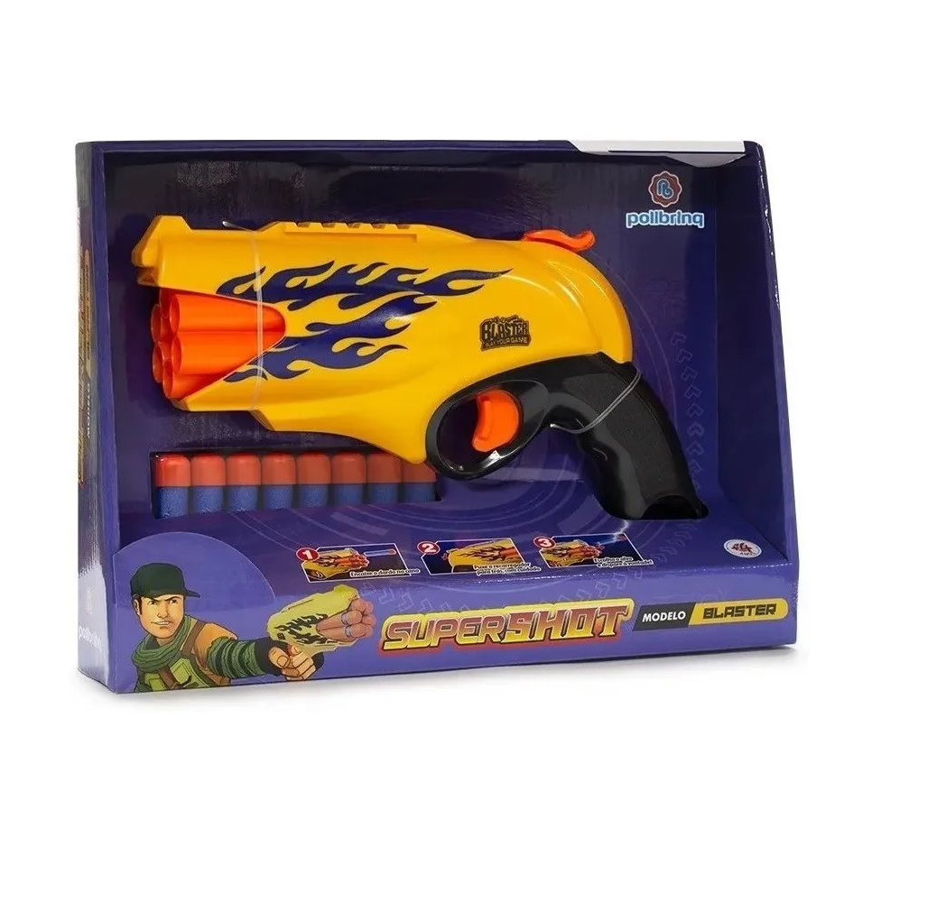 Conjunto de armas de brinquedo, pistolas e blasters para jogo de