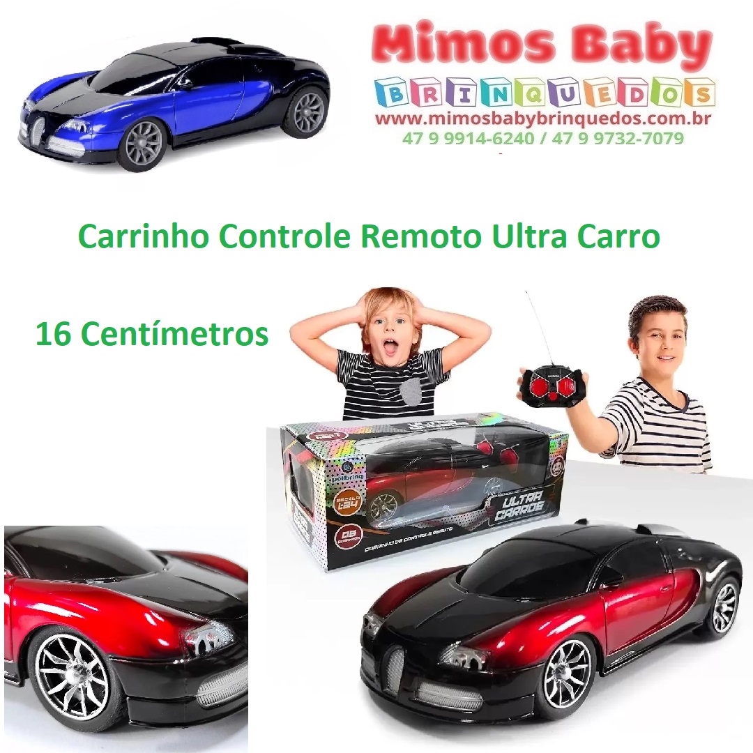 Carrinho com controle remoto de menina