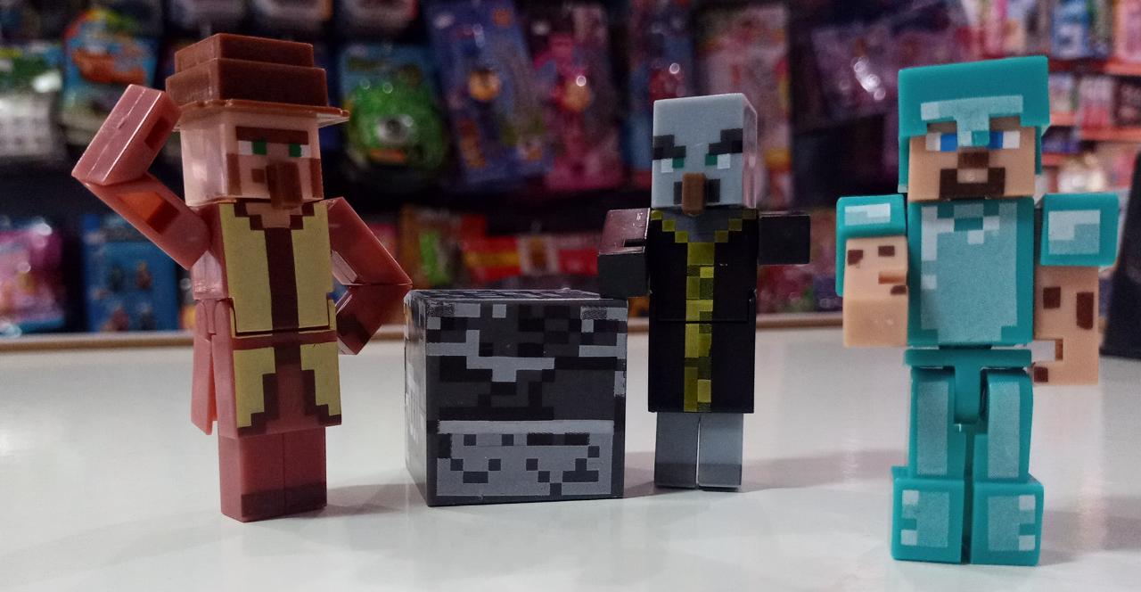 Minecraft cartela com 6 boneco lego