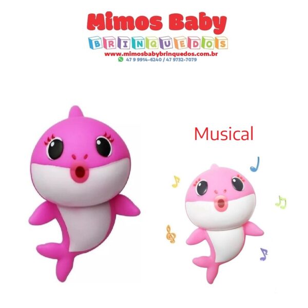 Baby Shark  Rosa Toca Música e Luz