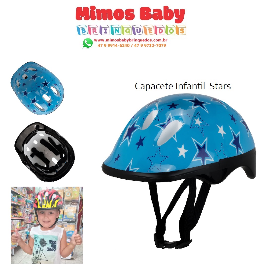 Capacete Infantil Spin Stars em Promoção