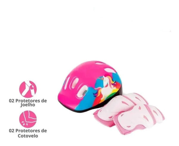 Kit Proteção Infantil Capacete + Joelheira + Cotoveleiras - 9 a 12 anos - Image 4
