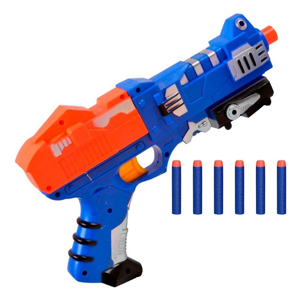 Pistola Arma De Nerf Narf Barata De Brinquedo Com Dardo