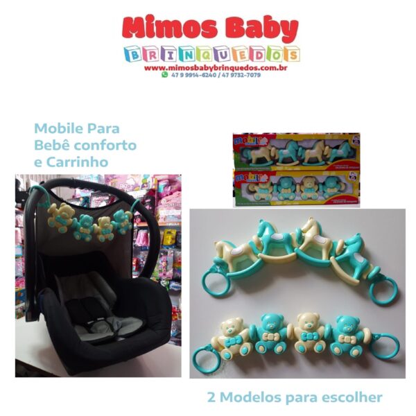 Mobile Menino Para Bebê conforto / Carrinho - Unidade