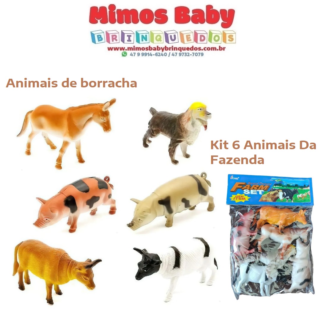 Kit 2 Quebra Cabeças Infantil Porquinho E Vaca 17 Peças