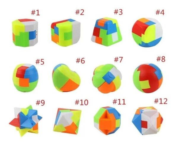 Chaveiro Fidget Toy Cubo Magico P/ Montar Antistress Pop It - Image 2