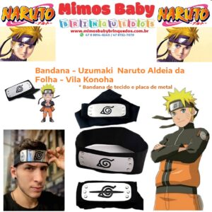 Bandana Cosplay Naturo Aldeia Da Folha Anime