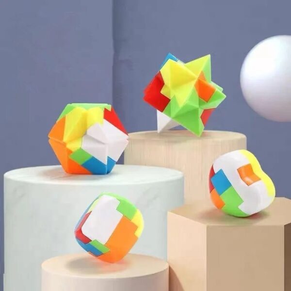 Chaveiro Fidget Toy Cubo Magico P/ Montar Antistress Pop It - Image 5