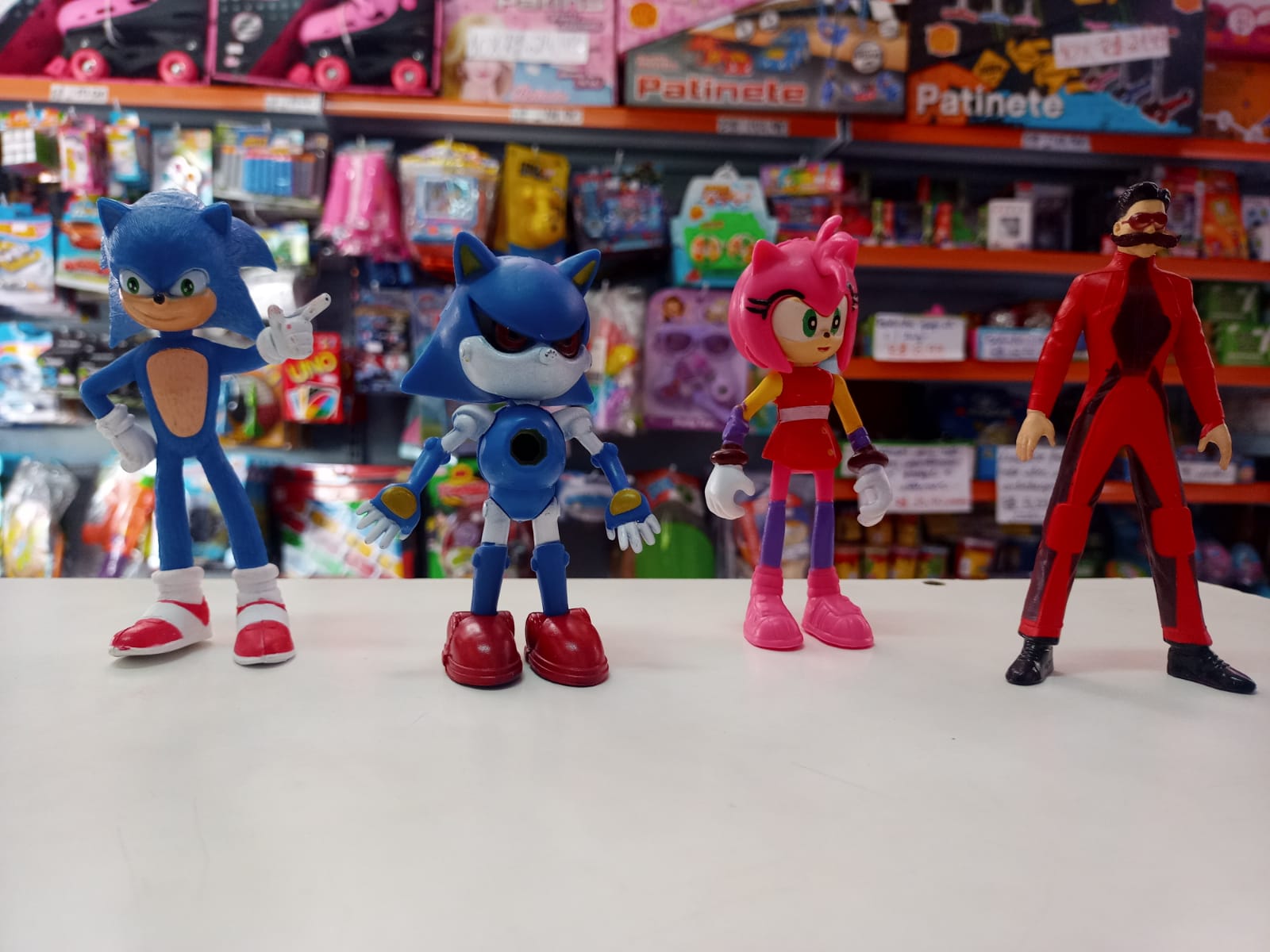 BONECO SONIC THE HEDGEHOG ARTICULADO 3407 - Loja de Brinquedos