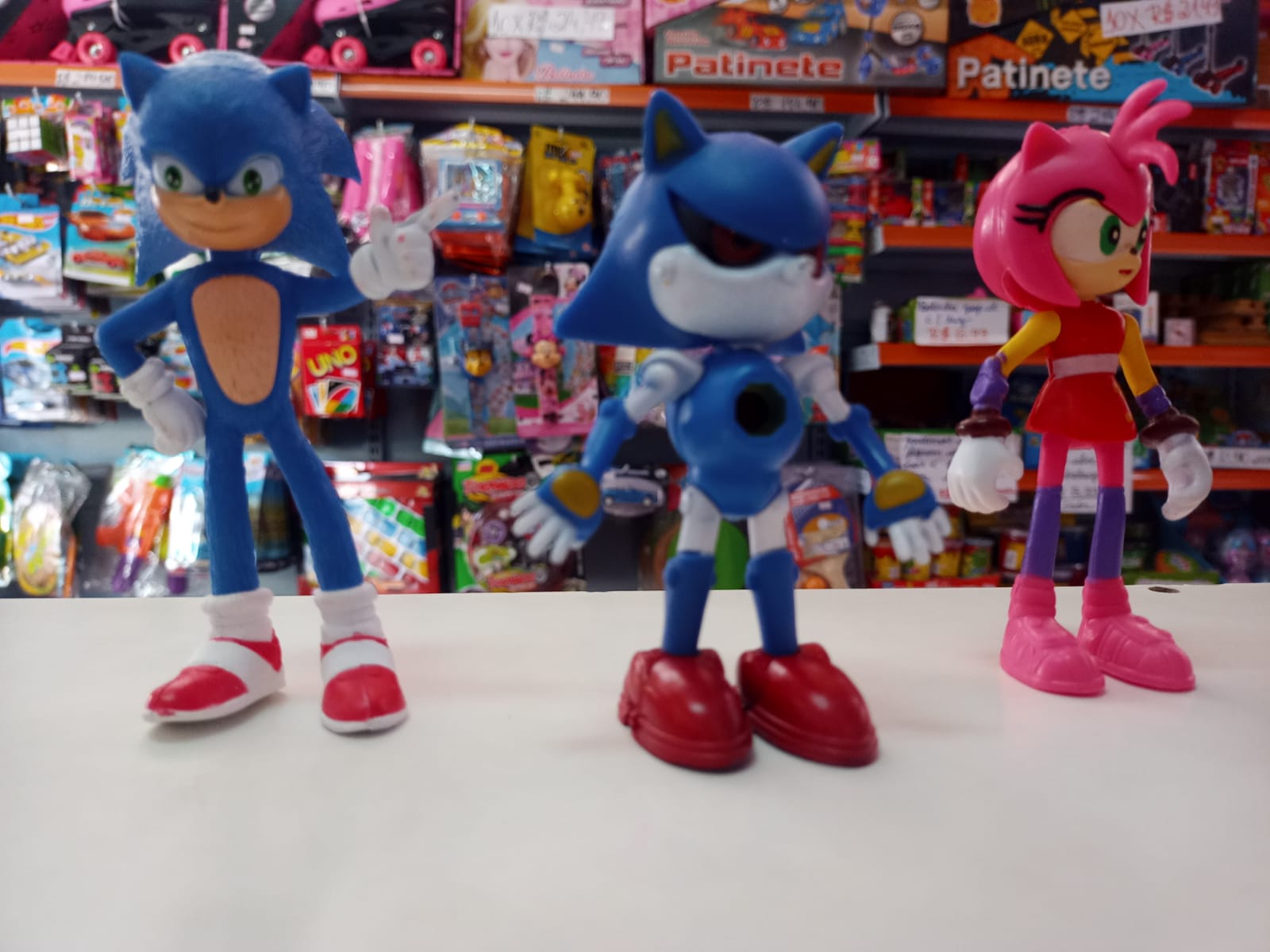 Cartela De Bonecos Sonic Boom 4 Personagens