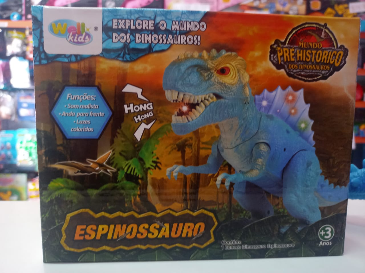 Dinossauro T-Rex com Luz Movimento Som - Company Kids