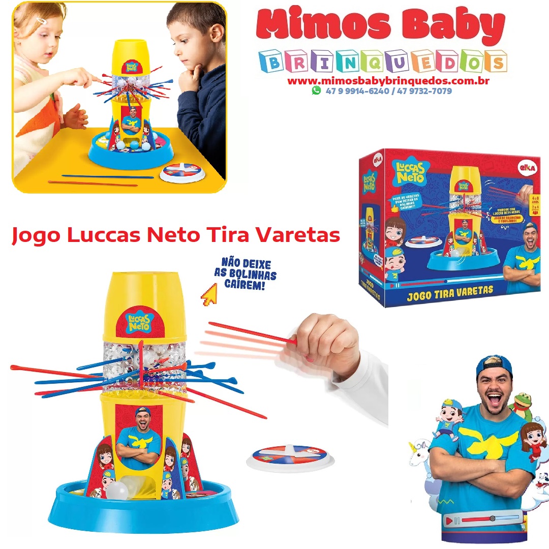 Brinquedo Jogo Luccas Netto Avalanche Bolinhas Torre Elka