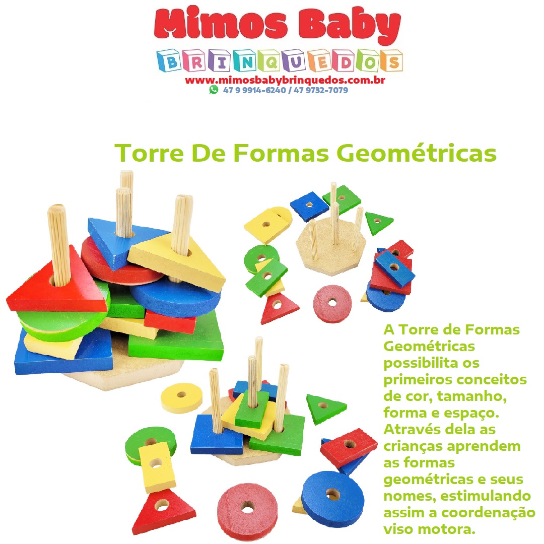 Jogo da memória das formas geométricas - Mimos da Má