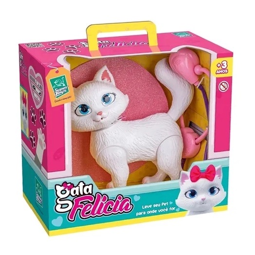 Brinquedo Para Cães Vinil e Plush Gata Pink The Pets Brasil