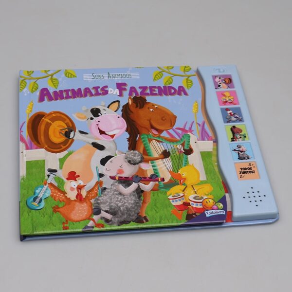 Livro - Livro Sonoro Animais da Fazenda TODOLIVRO - Com Som - Capa e Paginas Duras - Musical - Image 6