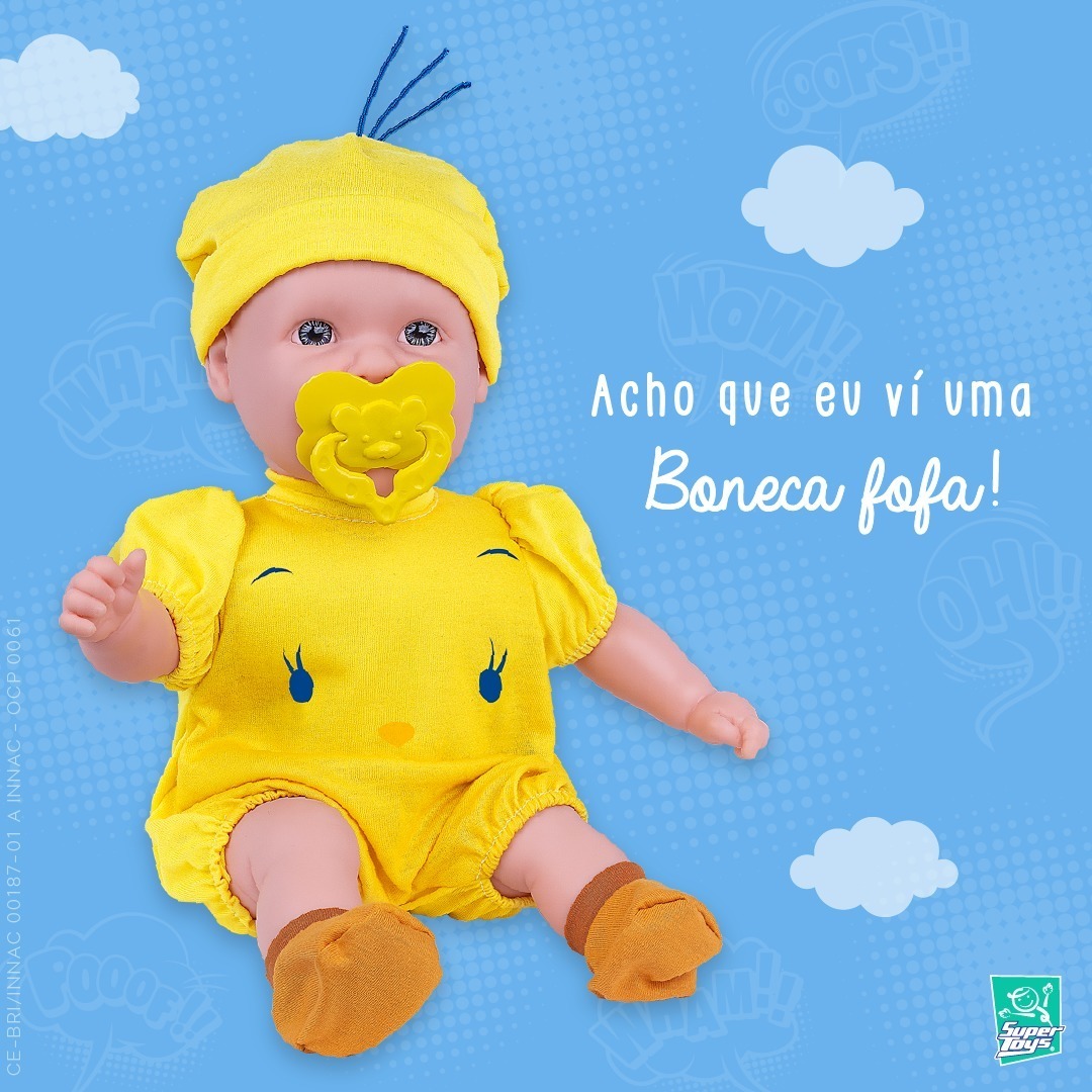 Boneca Bebê Reborn Menino Pode Dar Banho Com Piu Piu
