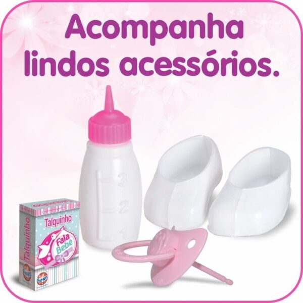 Boneca Interativa - Fala  Bebê  - 22 Frases - Sid-nyl  - 60 Centímetros - BEBEZÃO - Image 3