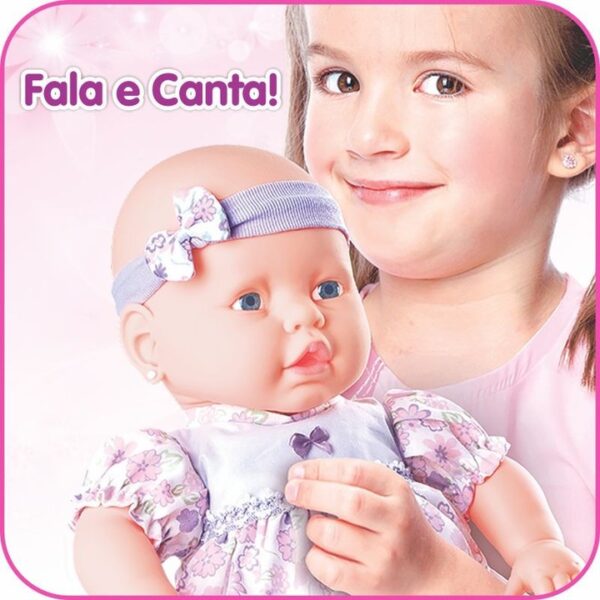 Boneca Interativa - Fala  Bebê  - 22 Frases - Sid-nyl  - 60 Centímetros - BEBEZÃO - Image 2