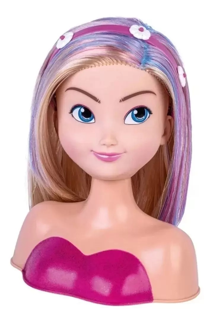 Boneca Nancy Hair Maquiar Pentear Mechas Cabelo Meninas - ShopJJ