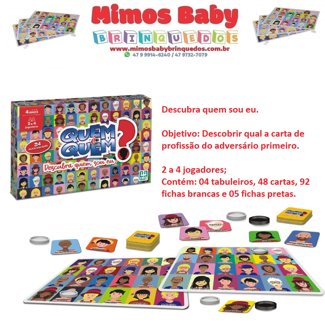 Brinquedo Jogo Da Memória Das Profissões 54 Cartas Educativo