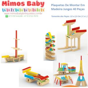 KIT BLOCOS DE MONTAR CASTELO DAS FADAS EM MADEIRA 54 PEÇAS BRINQUEDO  PEDAGOGICO MENINAS BRINCANDO DE CONSTRUTOR