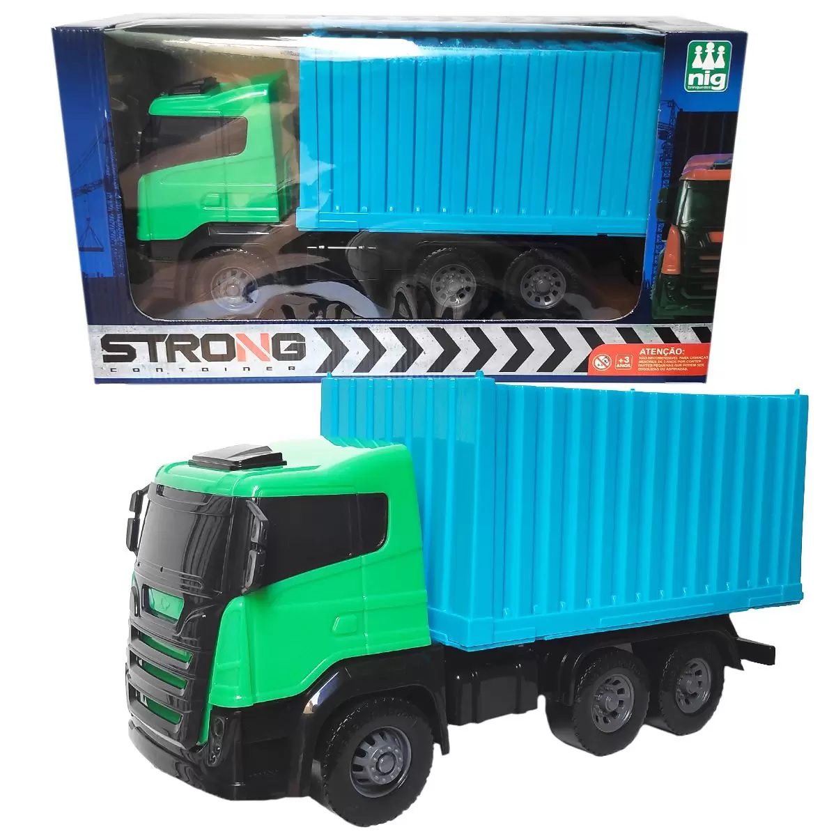 Caminhão Baú Grande Strong Container Nig 33 cm x 19 cm – Maior