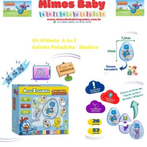 Jogo Aprender do A ao Z - Galinha Pintadinha - NIG Brinquedos