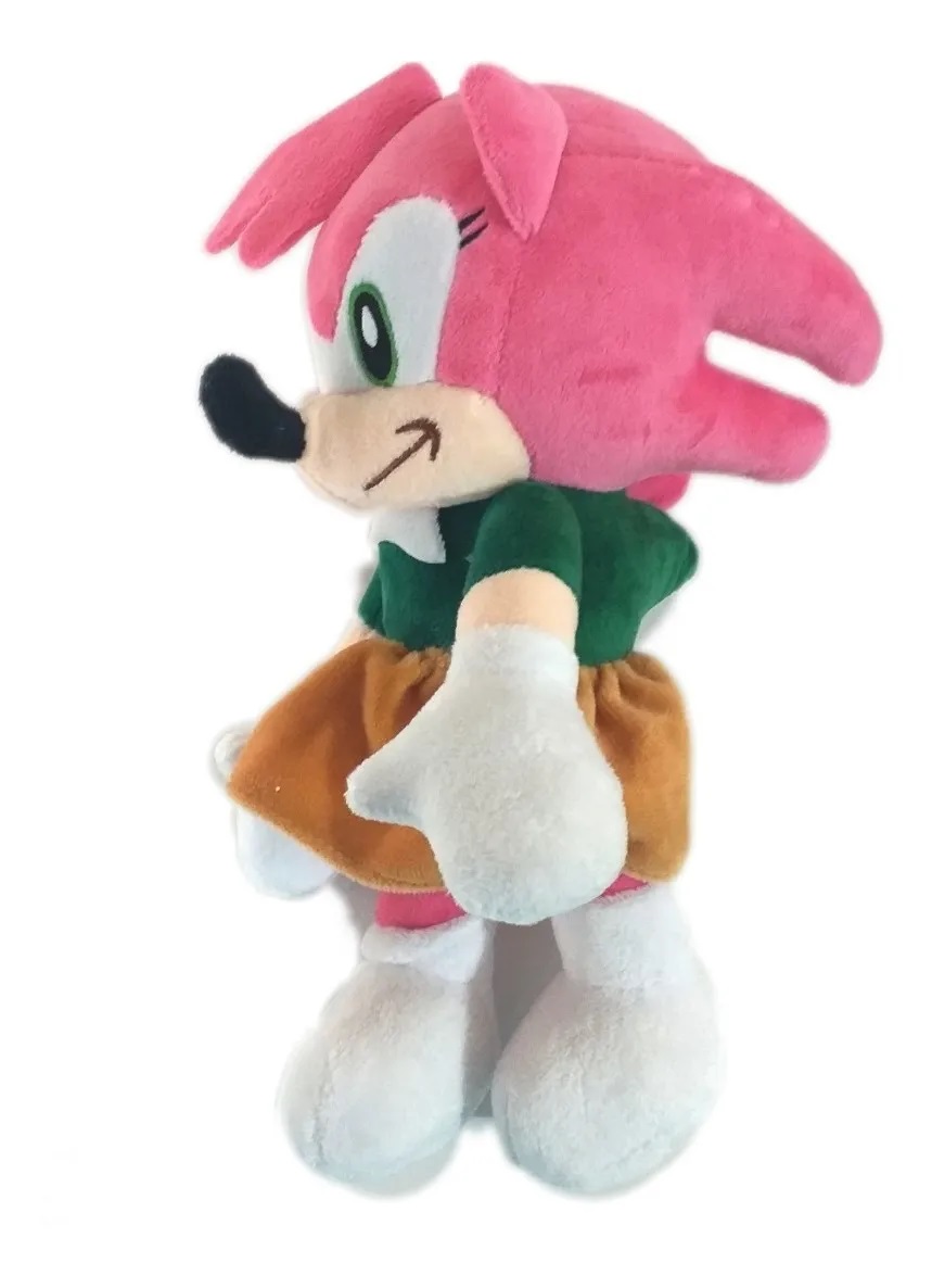 Amy Rose - Personagem do Sonic em Pelúcia - 26 Centímetros