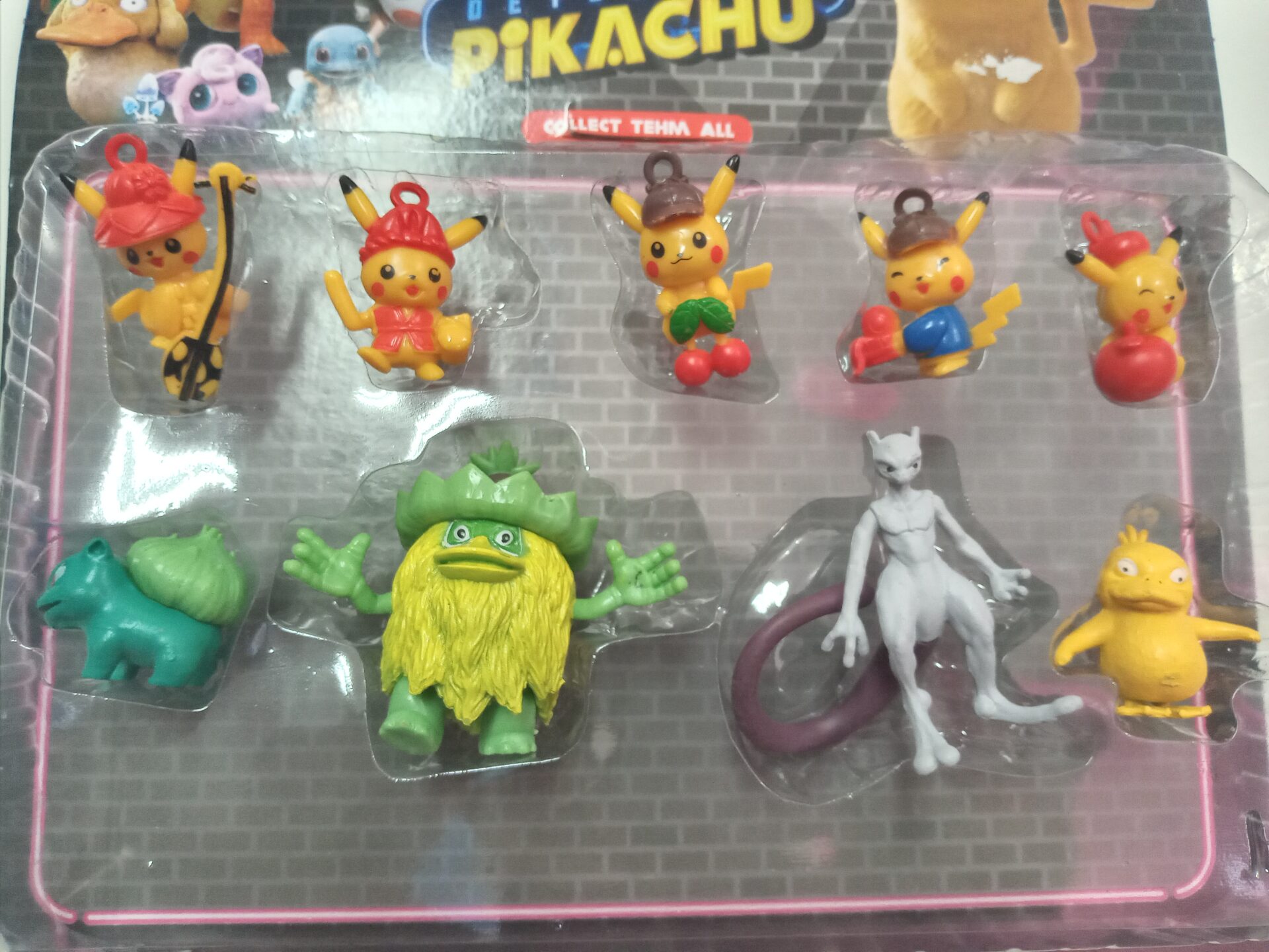 Cartela Bonecos Pokémon Go (+ Bola) Com 6 Personagens