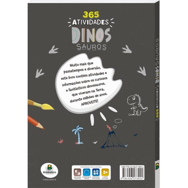 365 Atividades de Dinossauros  – Livro de colorir - Image 4