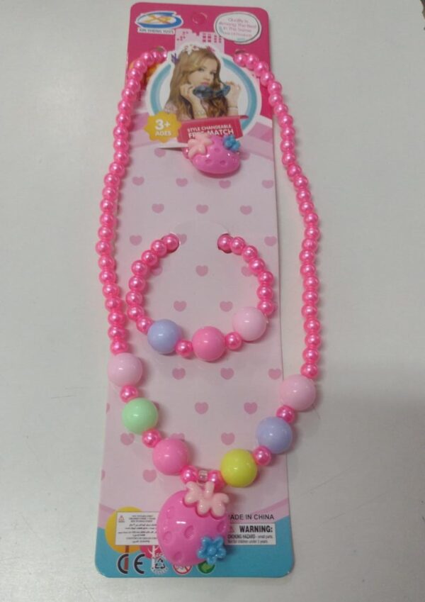 Kit Pulseira , Colar e Anel - De Miçangas - Image 2