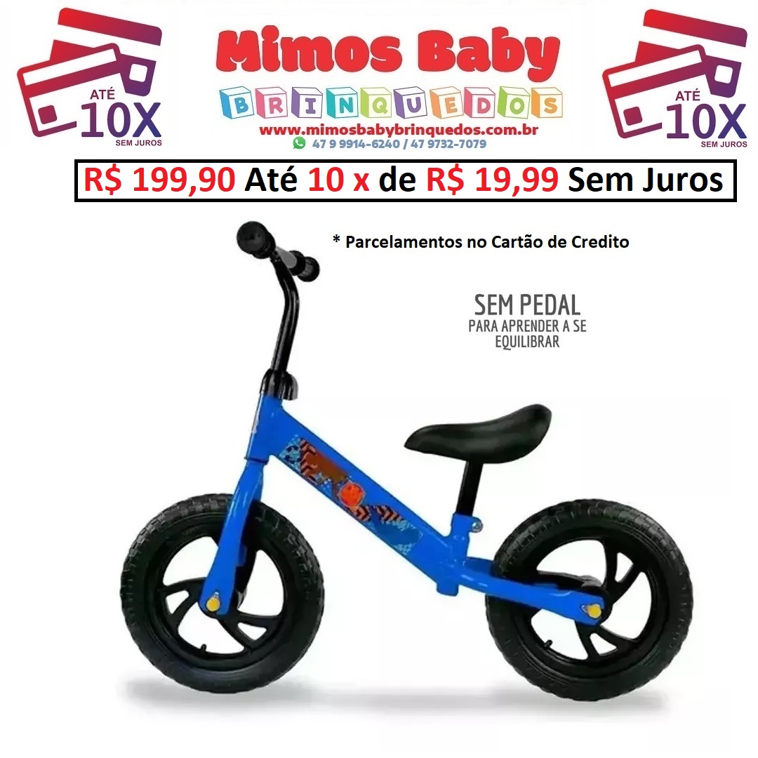 Triciclo Infantil 2 Em 1 Bicicleta De Equilíbrio Até 25kg