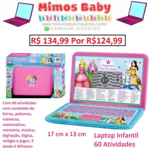 Laptop 60 Atividades Bilingue Corrida Divertida – DM Toys