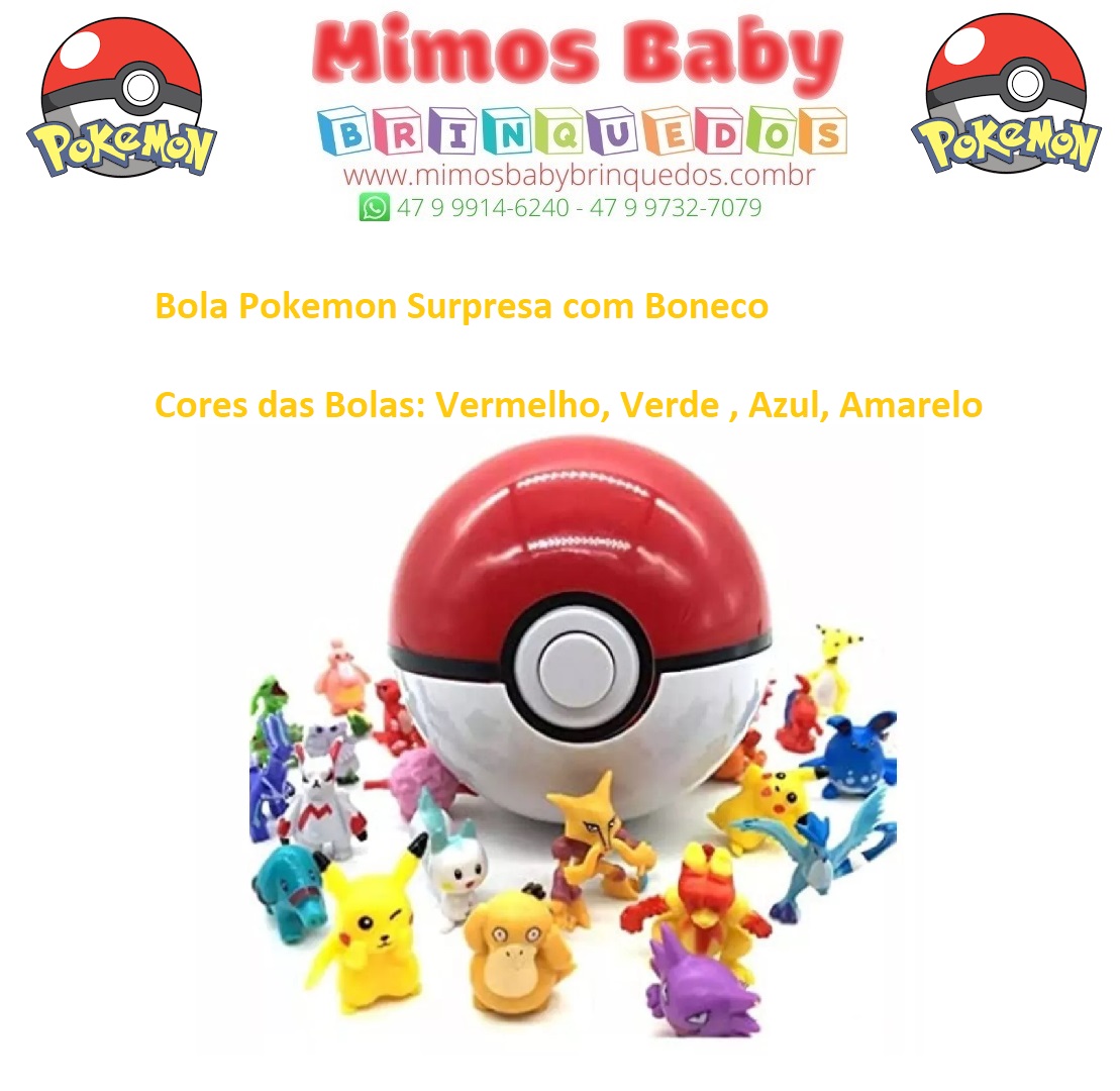 Pokemon: Brinquedos, Pelúcias, Bonecos, Pokebola