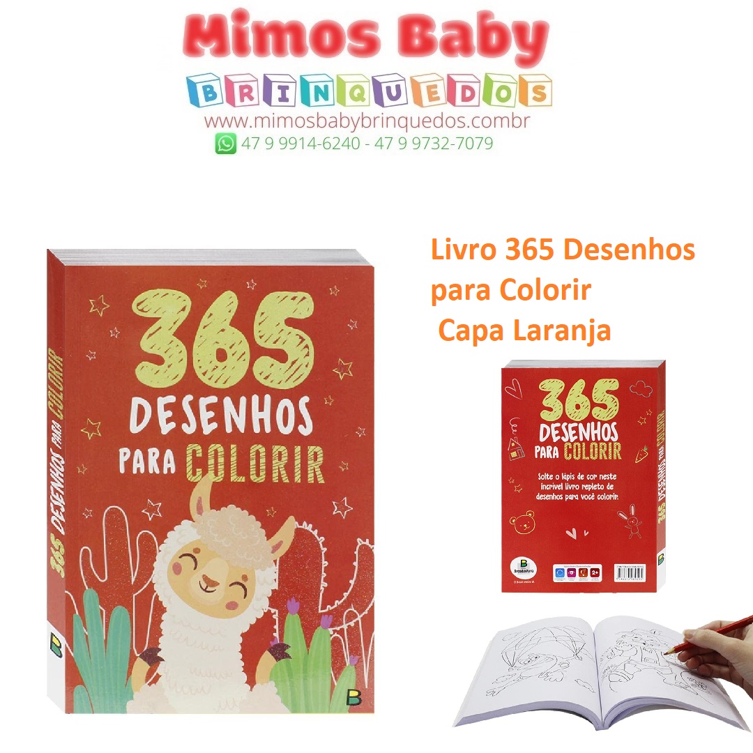 Livro 365 Desenhos Para Colorir Vermelho - Todolivro