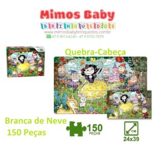 Quebra-Cabeça Cartonado Princesas 150 Peças Pais E Filhos