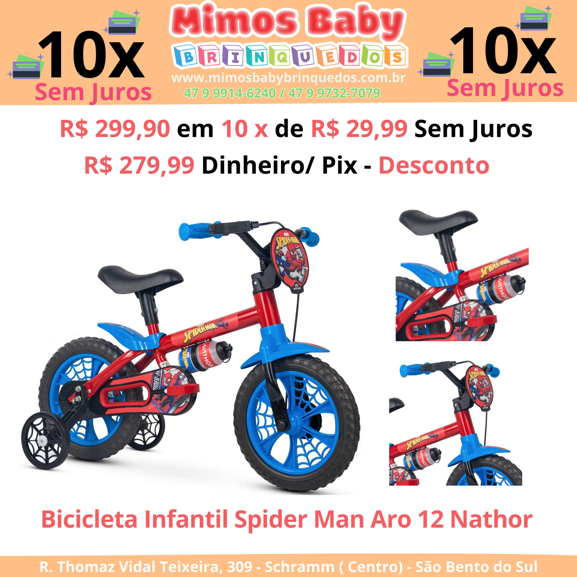 Triciclo Bicicleta Infantil Menina You 3 Girl Rosa Nathor