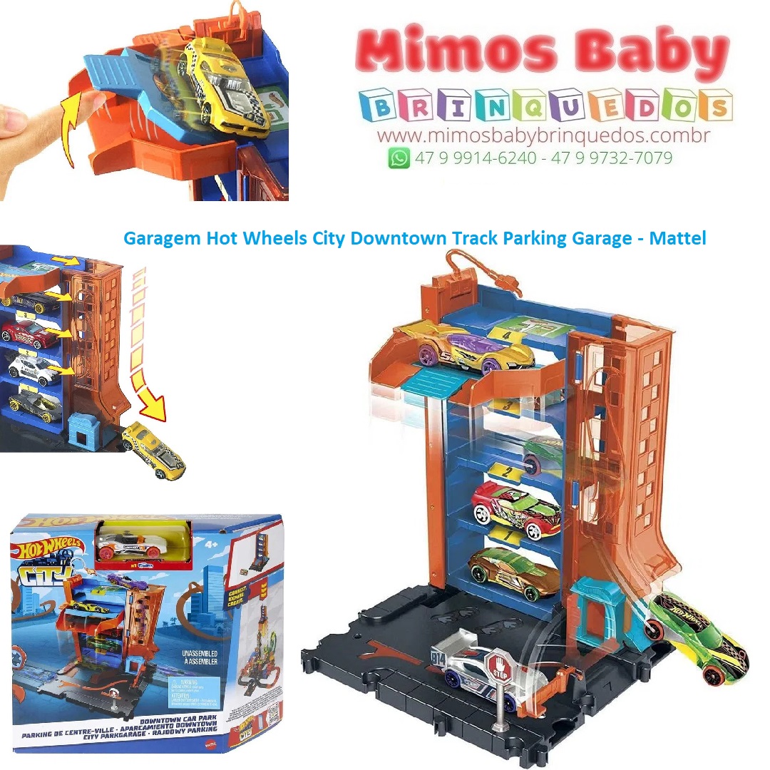 Pista hot wheels city garagem