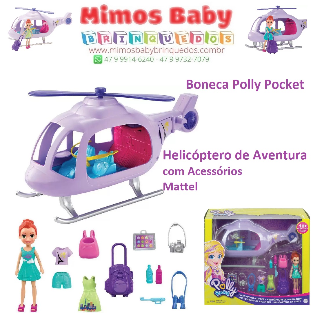 Polly Pocket Boneca de Aventura GDL97 Mattel Conjunto Acessórios