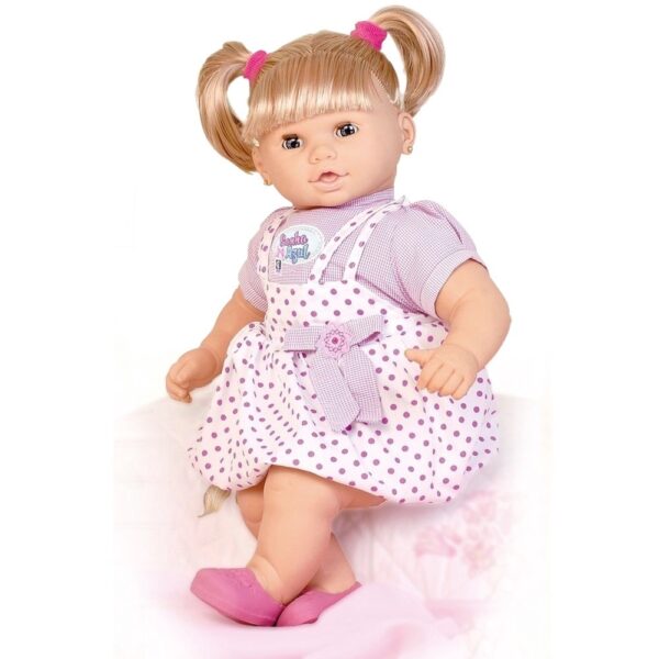Boneca Sonho Azul com Cabelo e Fala 120 Frases Cotiplás - 56 Centímetros - Image 3